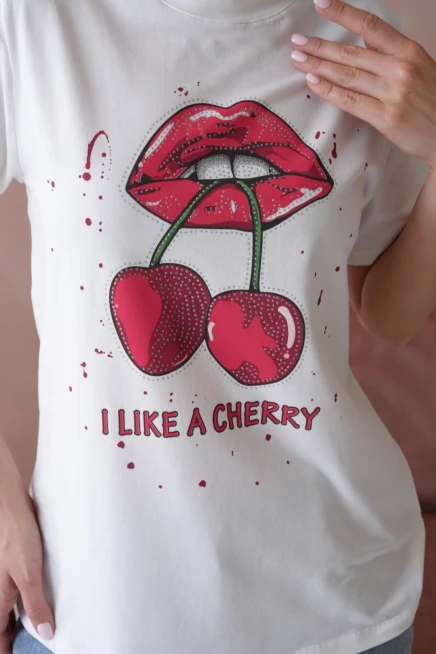 Baskılı Kısa Kol Basic T-Shirt