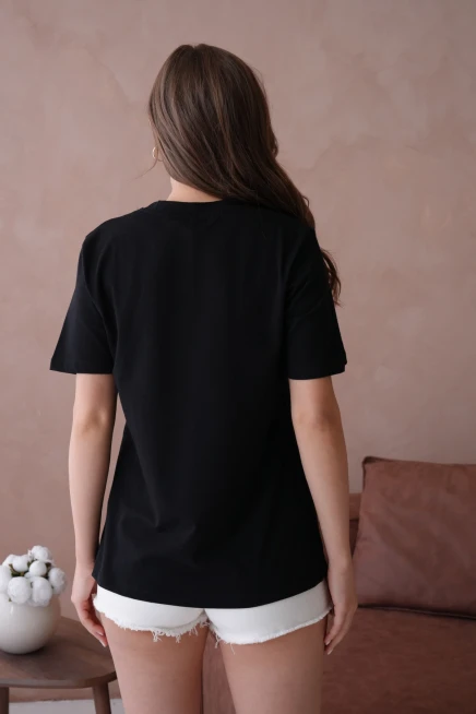 Baskılı Kısa Kol Basic T-Shirt