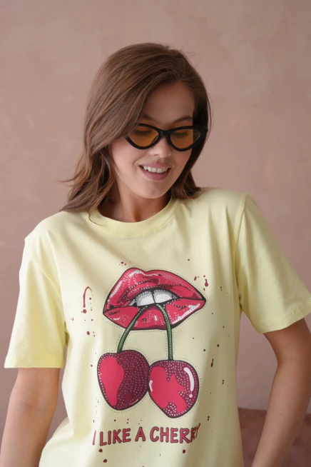 Baskılı Kısa Kol Basic T-Shirt