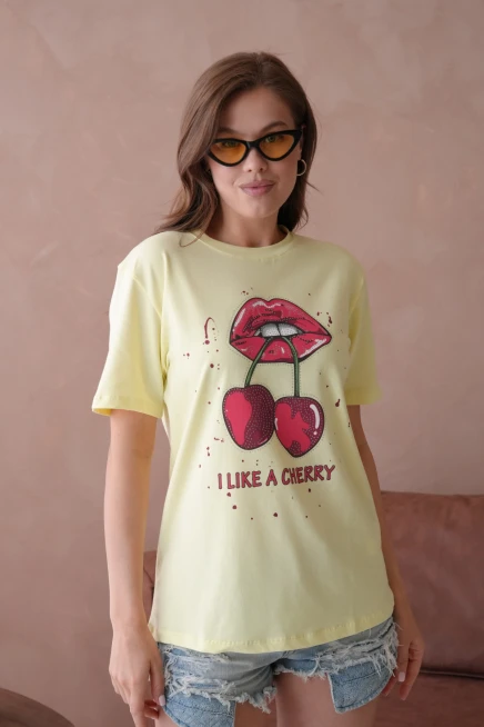 Baskılı Kısa Kol Basic T-Shirt