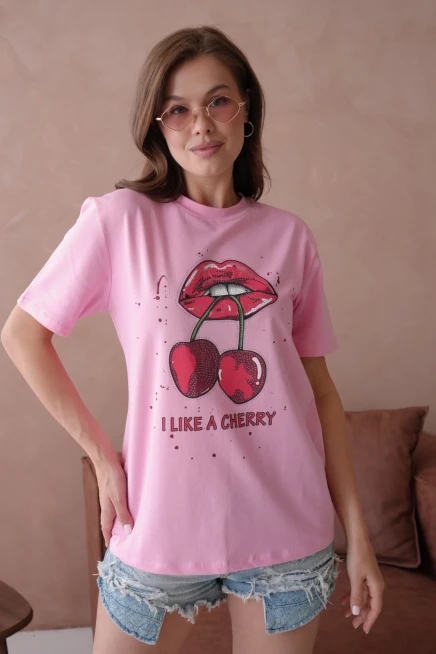 Baskılı Kısa Kol Basic T-Shirt