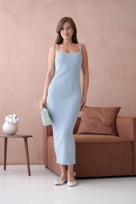 Kısa Kollu Maxi Elbise