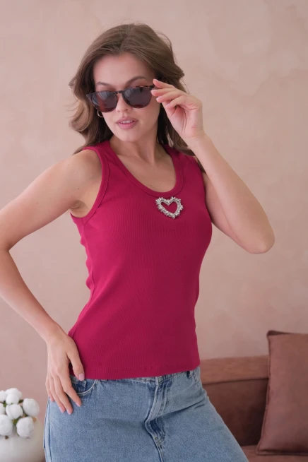 Aksesuar Detaylı Slim Fit Basic Atlet