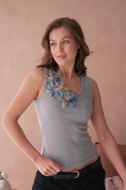 Aplikeli Slim Fit Basic Atlet