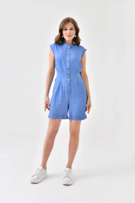 Womens Button Detail Jumpsuit