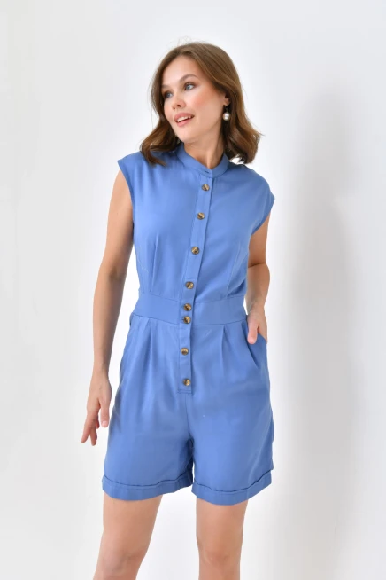 Womens Button Detail Jumpsuit