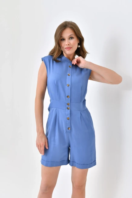 Womens Button Detail Jumpsuit