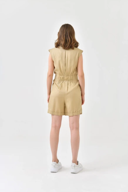 Womens Button Detail Jumpsuit