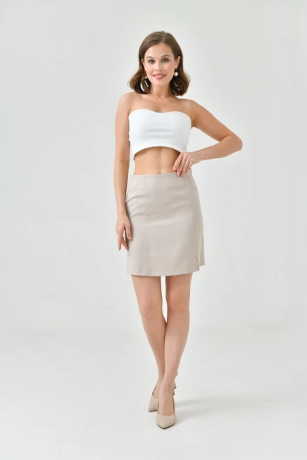 Womens Short Front Slit Skirt