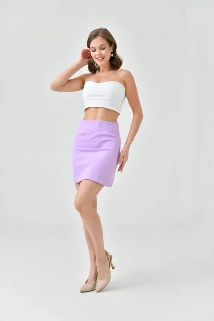 Womens Short Front Slit Skirt