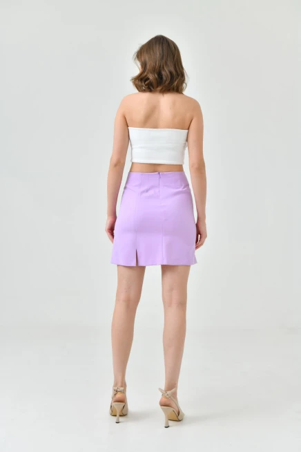 Womens Short Front Slit Skirt