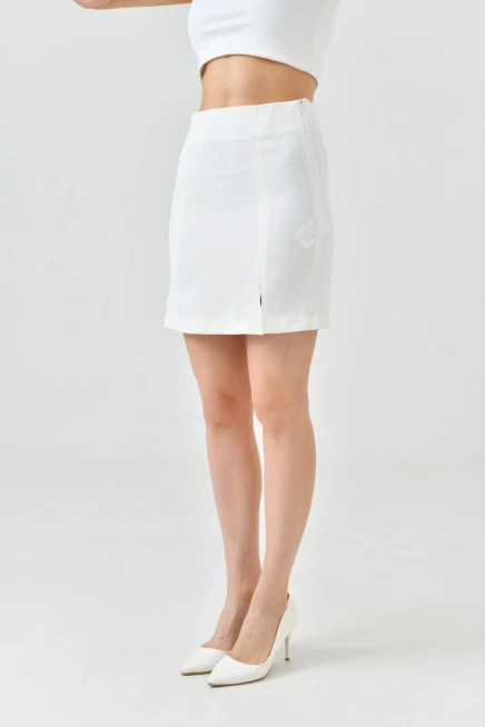Womens Short Front Slit Skirt