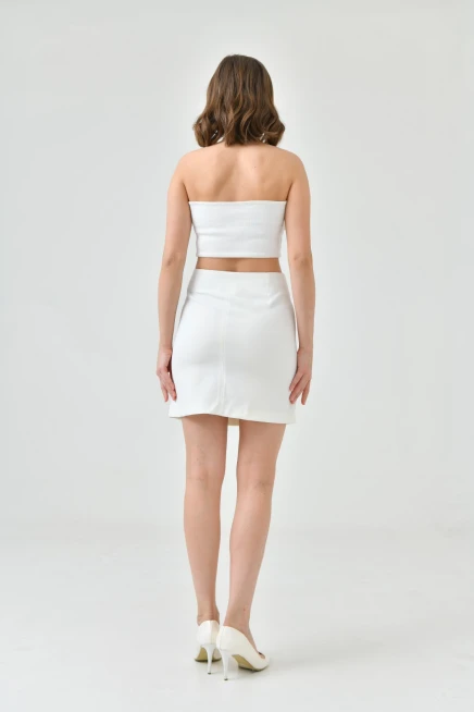 Womens Short Front Slit Skirt