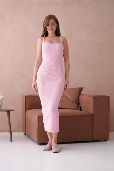 Kısa Kollu Maxi Elbise