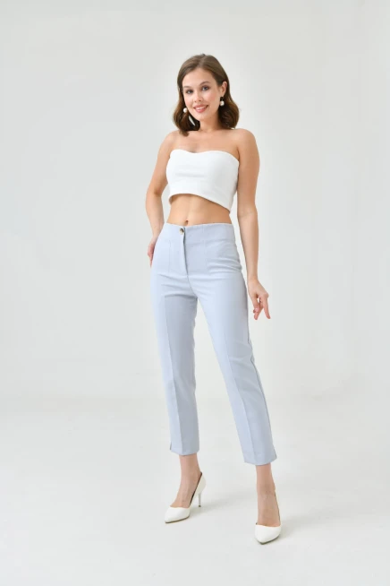 Womens Collared Slit Trousers