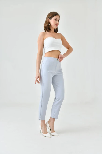 Womens Collared Slit Trousers