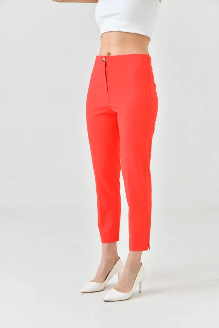 Womens Collared Slit Trousers