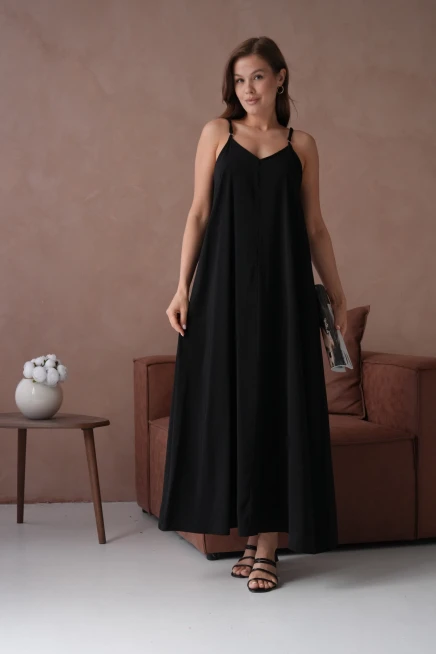 Siyah Yazlık Elbise