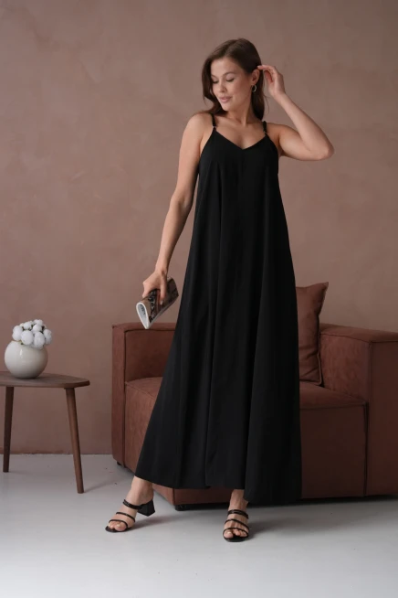 Siyah Yazlık Elbise