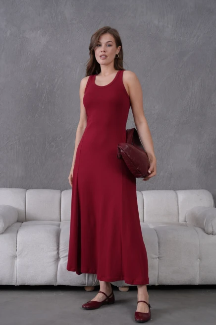 Kolsuz Yazlık Örme Elbise