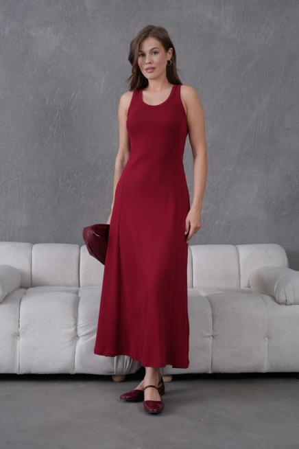 Kolsuz Yazlık Örme Elbise