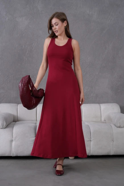 Kolsuz Yazlık Örme Elbise