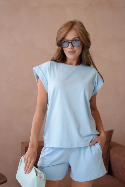 T-Shirt Şort Penye İkili Takım