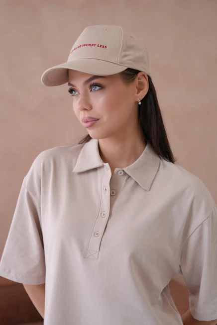 Kadın Polo Yaka T-Shirt-Şort Penye Takım