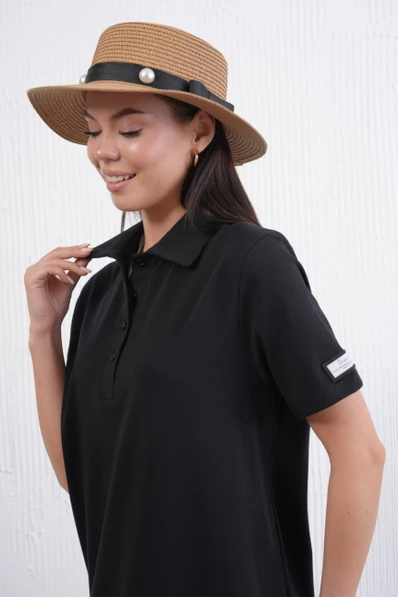 Yırtmaçlı Penye Elbise