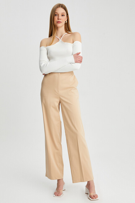 Womens Waist Elastic Palazzo Pants