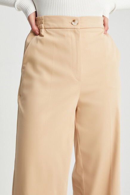 Womens Waist Elastic Palazzo Pants