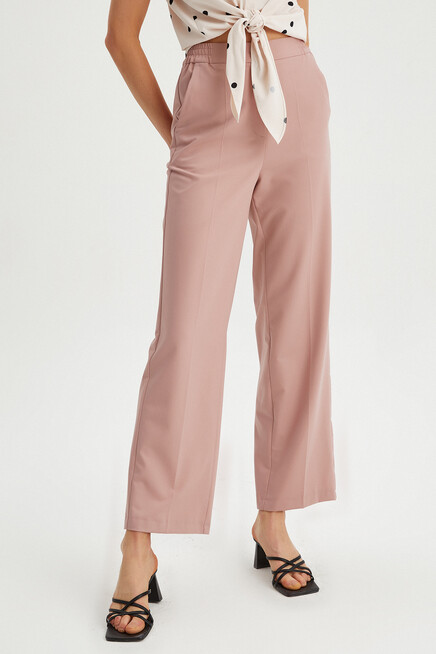 Womens Waist Elastic Palazzo Pants