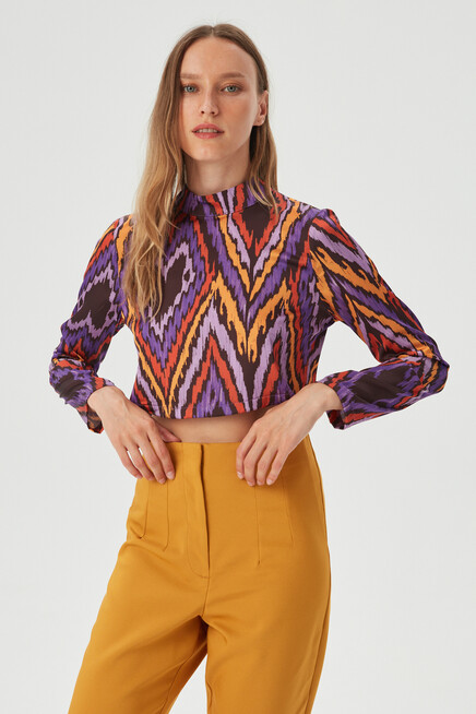 Kadın Hardal Bel Pensli Klasik Kumaş Pantolon