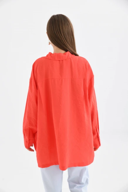 Oversize Uzun Kol Basic Gömlek