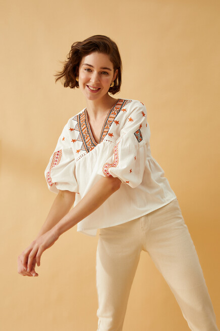 Kadın Naturel Jean Pantolon