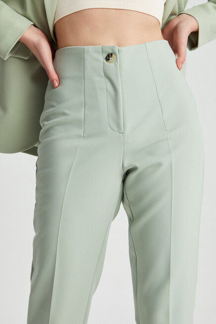 Womens Collared Slit Trousers
