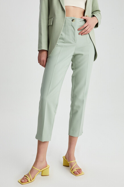 Womens Collared Slit Trousers