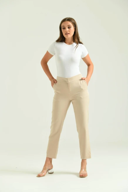 Kadın Taş Basic Kumaş Pantolon