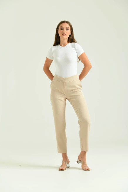 Kadın Taş Basic Kumaş Pantolon